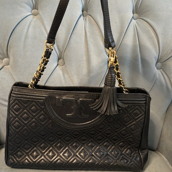COPY - Tory Burch black shoulder bag. Authentic with original satchel. Hardly w… - Picture 4 of 4